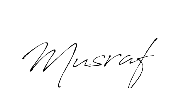Design your own signature with our free online signature maker. With this signature software, you can create a handwritten (Antro_Vectra) signature for name Musraf. Musraf signature style 6 images and pictures png