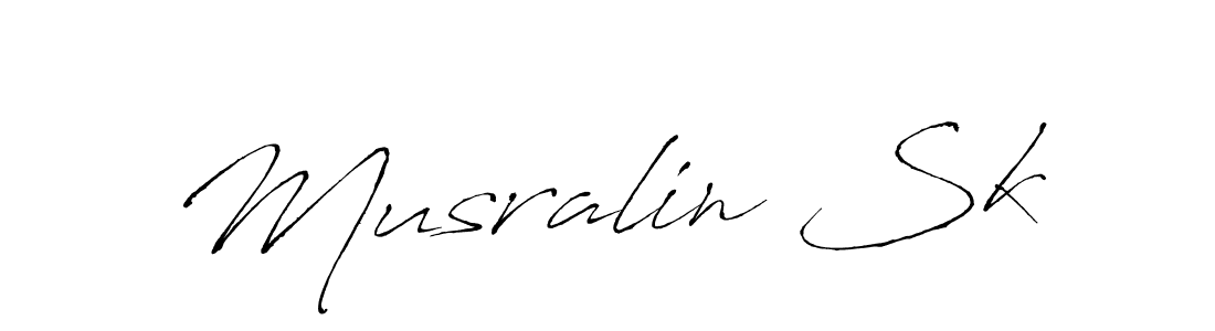 Antro_Vectra is a professional signature style that is perfect for those who want to add a touch of class to their signature. It is also a great choice for those who want to make their signature more unique. Get Musralin Sk name to fancy signature for free. Musralin Sk signature style 6 images and pictures png