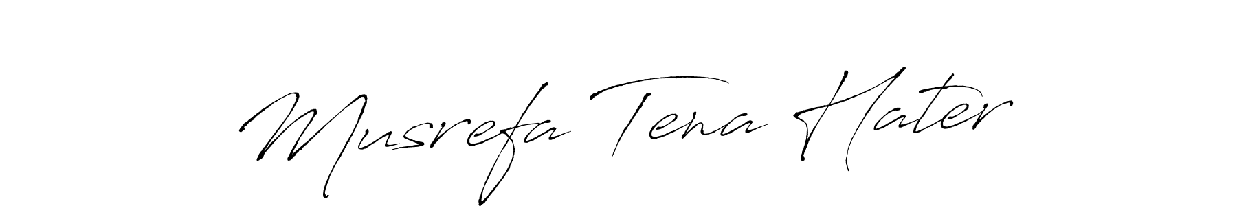 Create a beautiful signature design for name Musrefa Tena Hater. With this signature (Antro_Vectra) fonts, you can make a handwritten signature for free. Musrefa Tena Hater signature style 6 images and pictures png