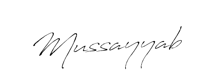 Mussayyab stylish signature style. Best Handwritten Sign (Antro_Vectra) for my name. Handwritten Signature Collection Ideas for my name Mussayyab. Mussayyab signature style 6 images and pictures png