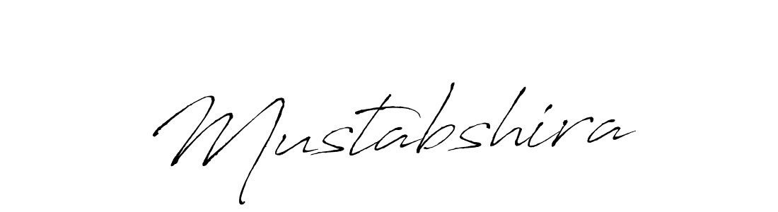 How to make Mustabshira signature? Antro_Vectra is a professional autograph style. Create handwritten signature for Mustabshira name. Mustabshira signature style 6 images and pictures png