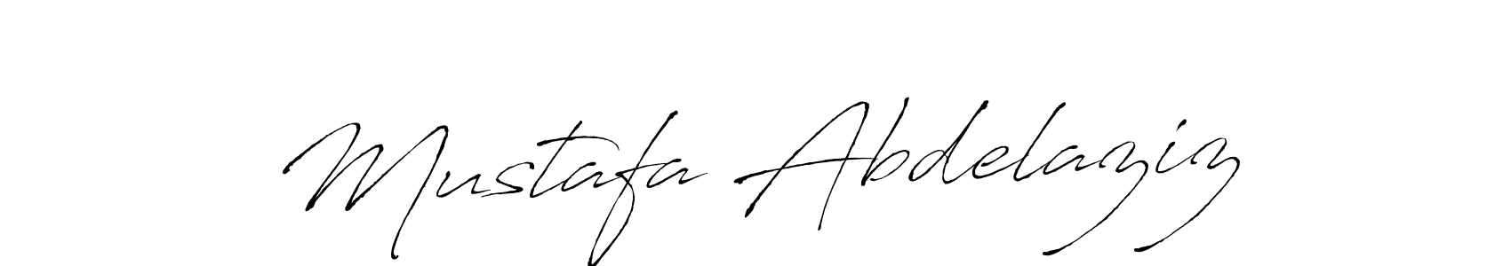 How to make Mustafa Abdelaziz name signature. Use Antro_Vectra style for creating short signs online. This is the latest handwritten sign. Mustafa Abdelaziz signature style 6 images and pictures png