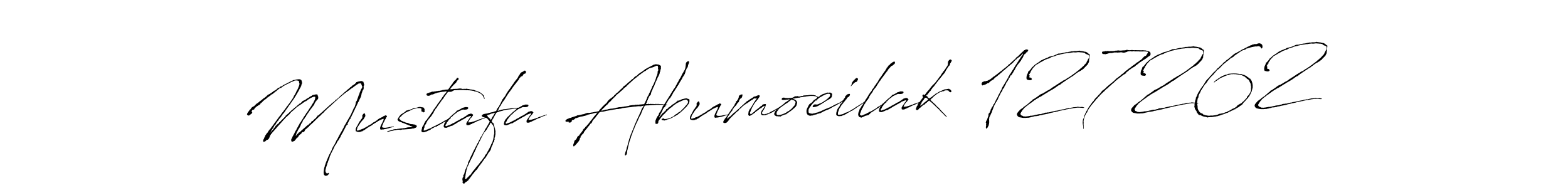 Also we have Mustafa Abumoeilak 127262 name is the best signature style. Create professional handwritten signature collection using Antro_Vectra autograph style. Mustafa Abumoeilak 127262 signature style 6 images and pictures png