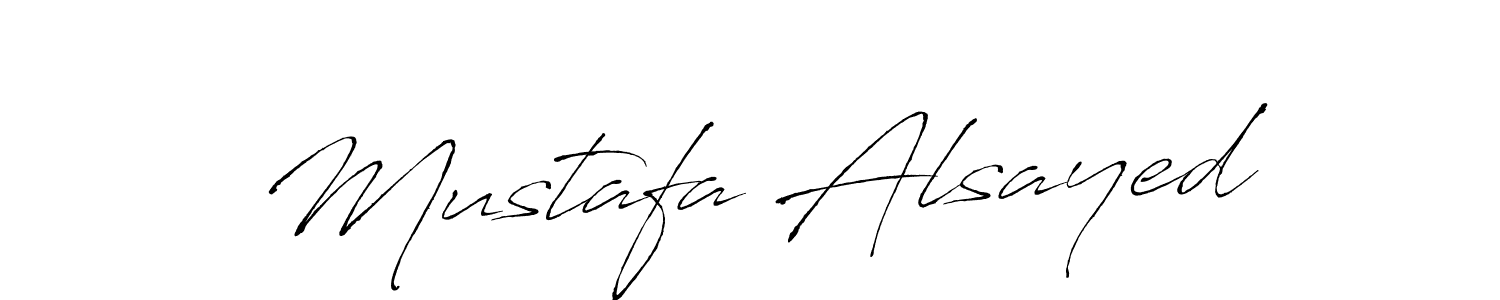 Also we have Mustafa Alsayed name is the best signature style. Create professional handwritten signature collection using Antro_Vectra autograph style. Mustafa Alsayed signature style 6 images and pictures png