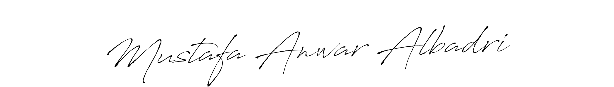 Design your own signature with our free online signature maker. With this signature software, you can create a handwritten (Antro_Vectra) signature for name Mustafa Anwar Albadri. Mustafa Anwar Albadri signature style 6 images and pictures png