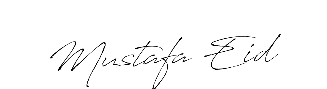 Create a beautiful signature design for name Mustafa Eid. With this signature (Antro_Vectra) fonts, you can make a handwritten signature for free. Mustafa Eid signature style 6 images and pictures png