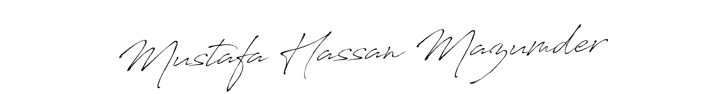 Create a beautiful signature design for name Mustafa Hassan Mazumder. With this signature (Antro_Vectra) fonts, you can make a handwritten signature for free. Mustafa Hassan Mazumder signature style 6 images and pictures png