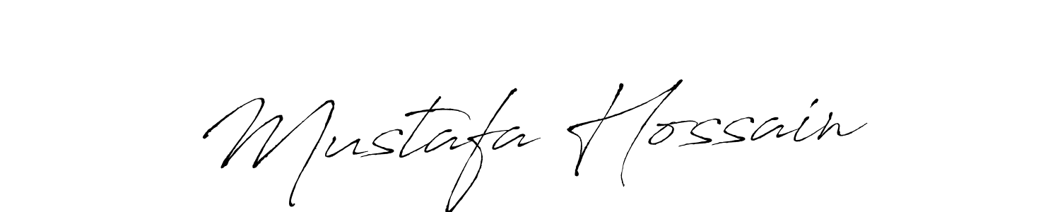 Mustafa Hossain stylish signature style. Best Handwritten Sign (Antro_Vectra) for my name. Handwritten Signature Collection Ideas for my name Mustafa Hossain. Mustafa Hossain signature style 6 images and pictures png