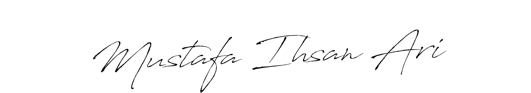 Create a beautiful signature design for name Mustafa Ihsan Ari. With this signature (Antro_Vectra) fonts, you can make a handwritten signature for free. Mustafa Ihsan Ari signature style 6 images and pictures png