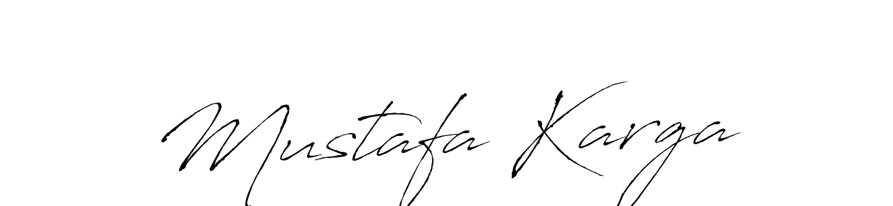 Design your own signature with our free online signature maker. With this signature software, you can create a handwritten (Antro_Vectra) signature for name Mustafa Karga. Mustafa Karga signature style 6 images and pictures png