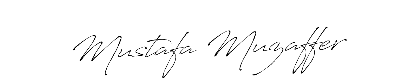 Make a beautiful signature design for name Mustafa Muzaffer. With this signature (Antro_Vectra) style, you can create a handwritten signature for free. Mustafa Muzaffer signature style 6 images and pictures png