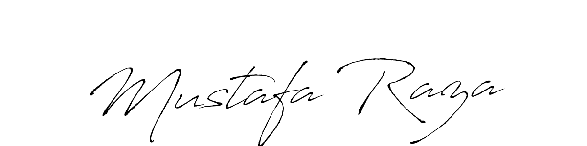 Create a beautiful signature design for name Mustafa Raza. With this signature (Antro_Vectra) fonts, you can make a handwritten signature for free. Mustafa Raza signature style 6 images and pictures png