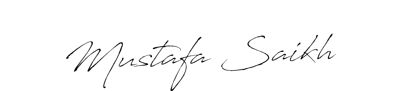 Design your own signature with our free online signature maker. With this signature software, you can create a handwritten (Antro_Vectra) signature for name Mustafa Saikh. Mustafa Saikh signature style 6 images and pictures png
