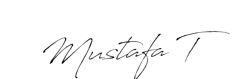 How to make Mustafa T signature? Antro_Vectra is a professional autograph style. Create handwritten signature for Mustafa T name. Mustafa T signature style 6 images and pictures png