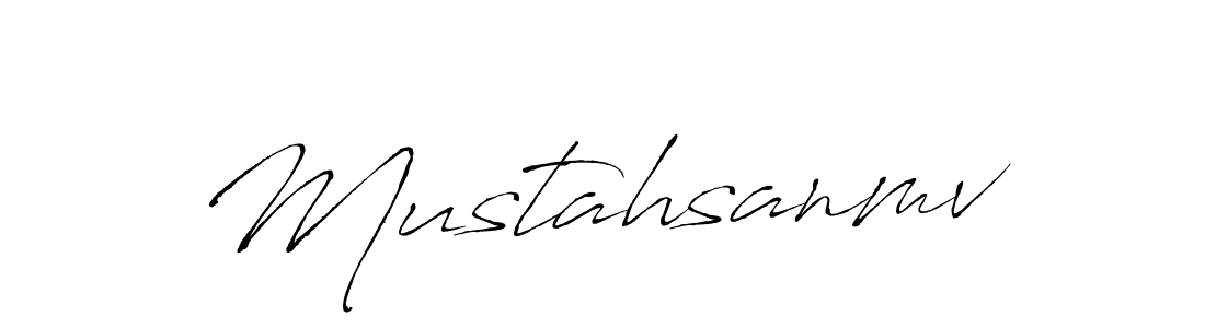 Create a beautiful signature design for name Mustahsanmv. With this signature (Antro_Vectra) fonts, you can make a handwritten signature for free. Mustahsanmv signature style 6 images and pictures png