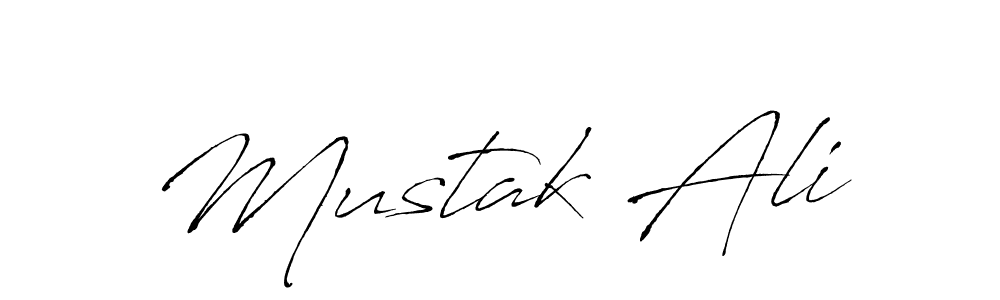 How to make Mustak Ali name signature. Use Antro_Vectra style for creating short signs online. This is the latest handwritten sign. Mustak Ali signature style 6 images and pictures png