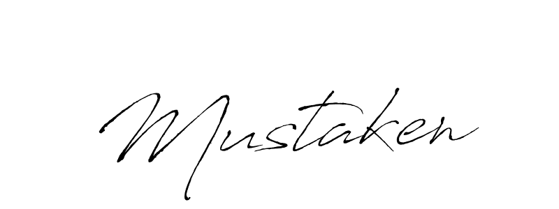 Design your own signature with our free online signature maker. With this signature software, you can create a handwritten (Antro_Vectra) signature for name Mustaken. Mustaken signature style 6 images and pictures png