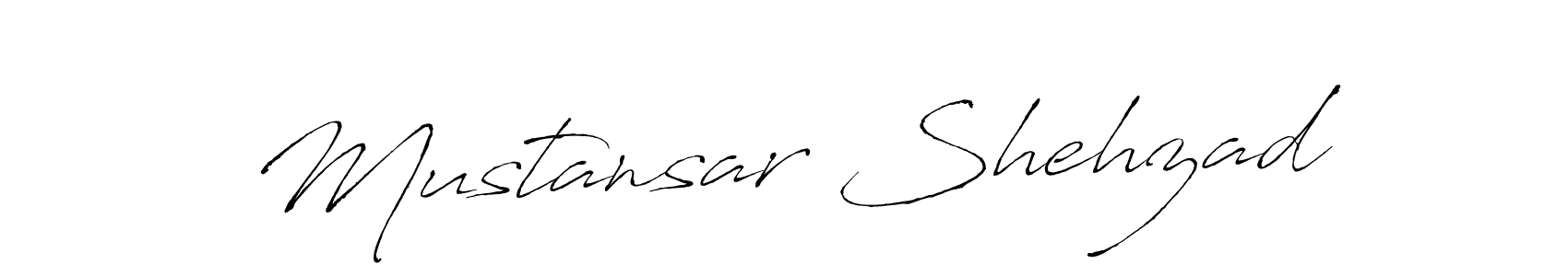 Create a beautiful signature design for name Mustansar Shehzad. With this signature (Antro_Vectra) fonts, you can make a handwritten signature for free. Mustansar Shehzad signature style 6 images and pictures png