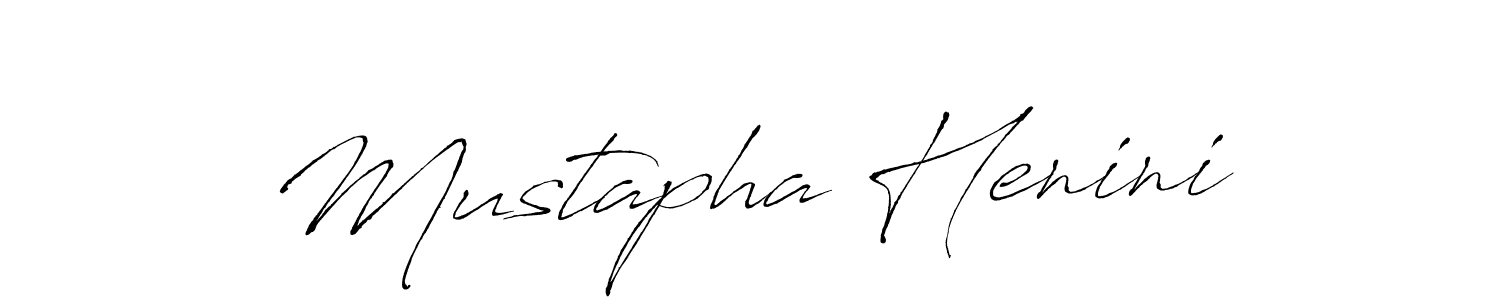 Also You can easily find your signature by using the search form. We will create Mustapha Henini name handwritten signature images for you free of cost using Antro_Vectra sign style. Mustapha Henini signature style 6 images and pictures png