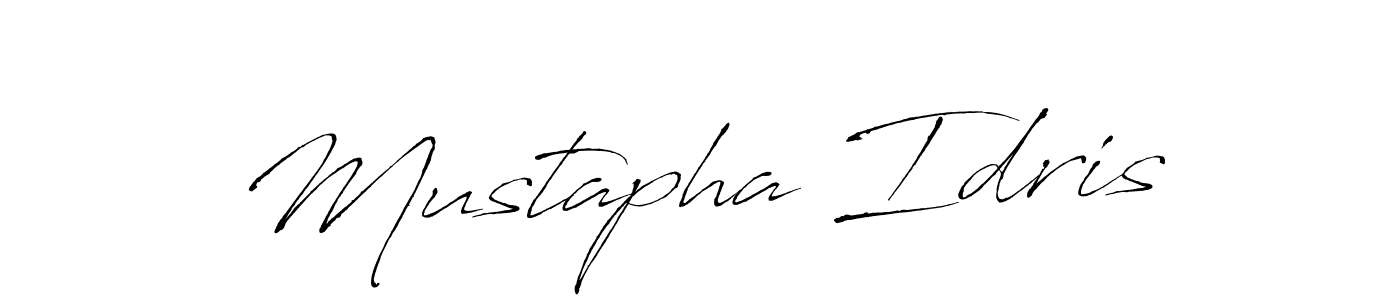 Design your own signature with our free online signature maker. With this signature software, you can create a handwritten (Antro_Vectra) signature for name Mustapha Idris. Mustapha Idris signature style 6 images and pictures png