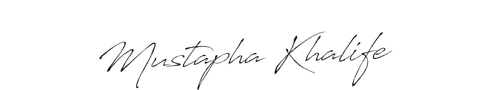 Mustapha Khalife stylish signature style. Best Handwritten Sign (Antro_Vectra) for my name. Handwritten Signature Collection Ideas for my name Mustapha Khalife. Mustapha Khalife signature style 6 images and pictures png