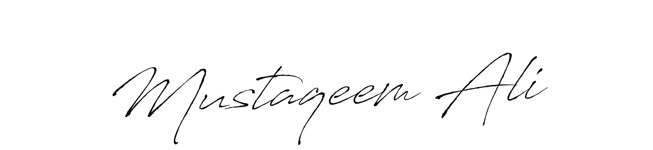 Mustaqeem Ali stylish signature style. Best Handwritten Sign (Antro_Vectra) for my name. Handwritten Signature Collection Ideas for my name Mustaqeem Ali. Mustaqeem Ali signature style 6 images and pictures png