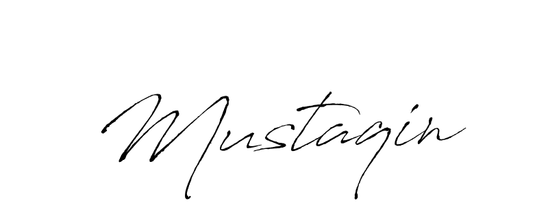 Make a beautiful signature design for name Mustaqin. With this signature (Antro_Vectra) style, you can create a handwritten signature for free. Mustaqin signature style 6 images and pictures png