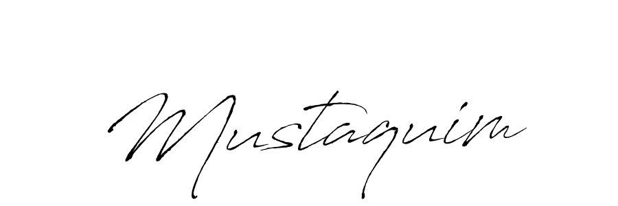 Make a beautiful signature design for name Mustaquim. With this signature (Antro_Vectra) style, you can create a handwritten signature for free. Mustaquim signature style 6 images and pictures png