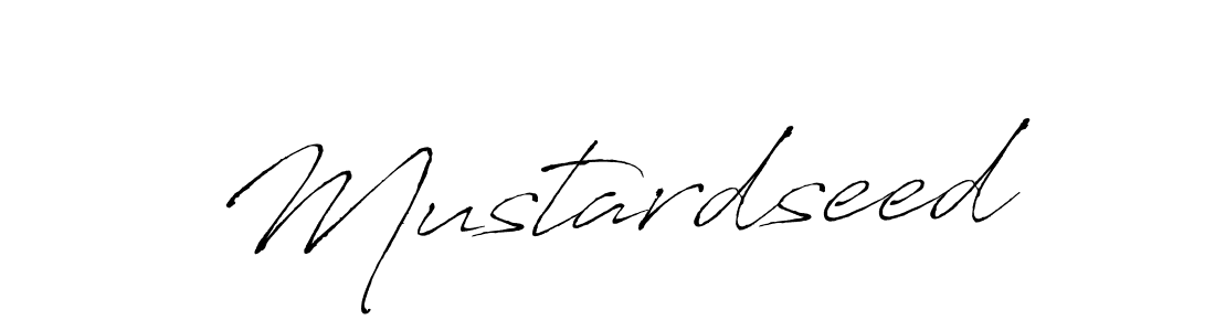 Also we have Mustardseed name is the best signature style. Create professional handwritten signature collection using Antro_Vectra autograph style. Mustardseed signature style 6 images and pictures png