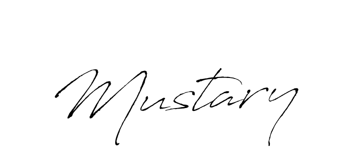 Design your own signature with our free online signature maker. With this signature software, you can create a handwritten (Antro_Vectra) signature for name Mustary. Mustary signature style 6 images and pictures png