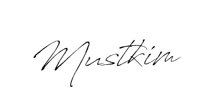 Design your own signature with our free online signature maker. With this signature software, you can create a handwritten (Antro_Vectra) signature for name Mustkim. Mustkim signature style 6 images and pictures png