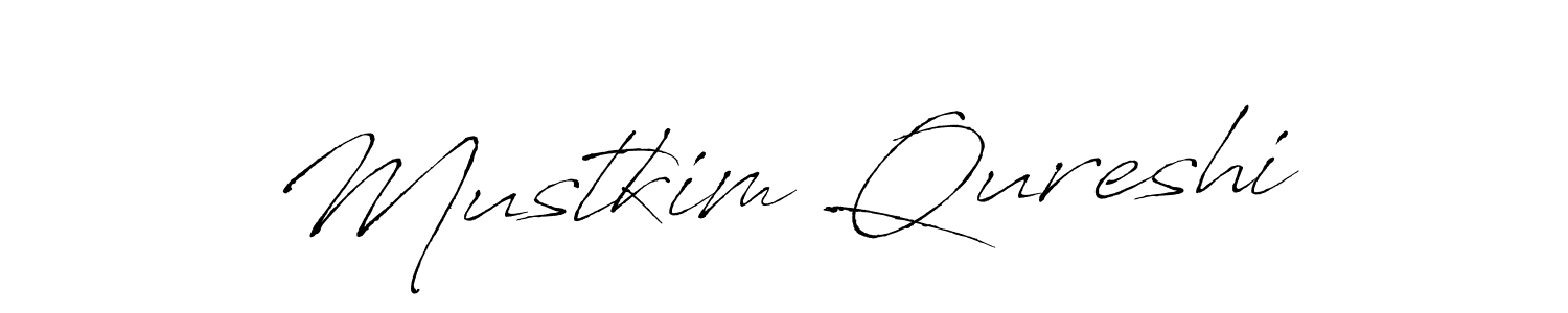 How to make Mustkim Qureshi name signature. Use Antro_Vectra style for creating short signs online. This is the latest handwritten sign. Mustkim Qureshi signature style 6 images and pictures png