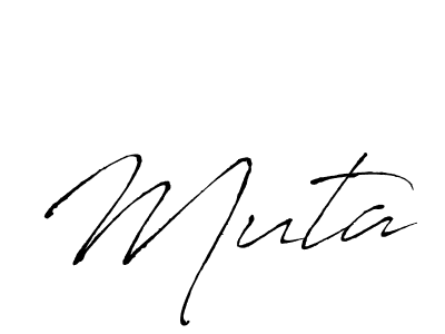 How to make Muta name signature. Use Antro_Vectra style for creating short signs online. This is the latest handwritten sign. Muta signature style 6 images and pictures png