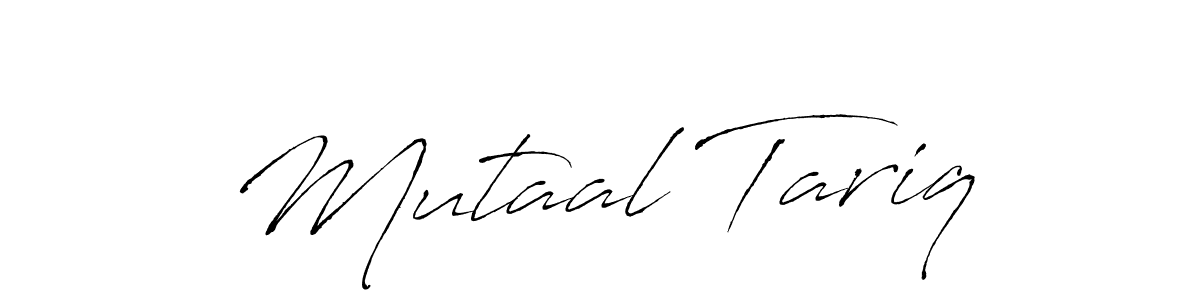 if you are searching for the best signature style for your name Mutaal Tariq. so please give up your signature search. here we have designed multiple signature styles  using Antro_Vectra. Mutaal Tariq signature style 6 images and pictures png