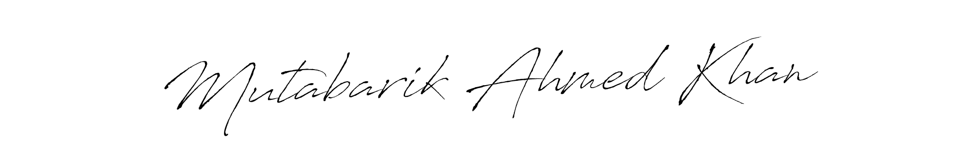 This is the best signature style for the Mutabarik Ahmed Khan name. Also you like these signature font (Antro_Vectra). Mix name signature. Mutabarik Ahmed Khan signature style 6 images and pictures png