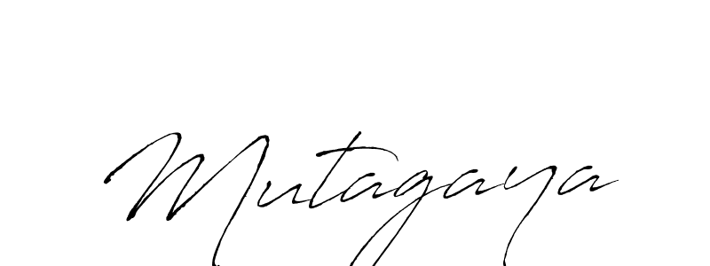 Make a beautiful signature design for name Mutagaya. With this signature (Antro_Vectra) style, you can create a handwritten signature for free. Mutagaya signature style 6 images and pictures png