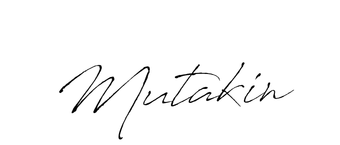 How to make Mutakin signature? Antro_Vectra is a professional autograph style. Create handwritten signature for Mutakin name. Mutakin signature style 6 images and pictures png