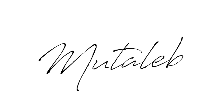 Antro_Vectra is a professional signature style that is perfect for those who want to add a touch of class to their signature. It is also a great choice for those who want to make their signature more unique. Get Mutaleb name to fancy signature for free. Mutaleb signature style 6 images and pictures png