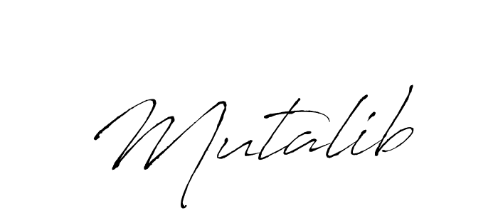 Create a beautiful signature design for name Mutalib. With this signature (Antro_Vectra) fonts, you can make a handwritten signature for free. Mutalib signature style 6 images and pictures png