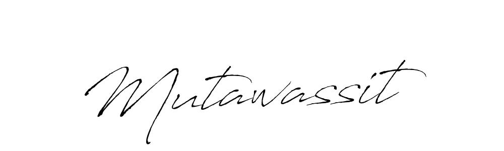 How to make Mutawassit name signature. Use Antro_Vectra style for creating short signs online. This is the latest handwritten sign. Mutawassit signature style 6 images and pictures png