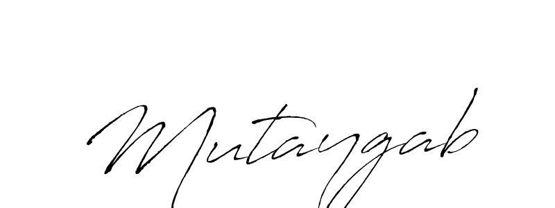 How to make Mutaygab name signature. Use Antro_Vectra style for creating short signs online. This is the latest handwritten sign. Mutaygab signature style 6 images and pictures png