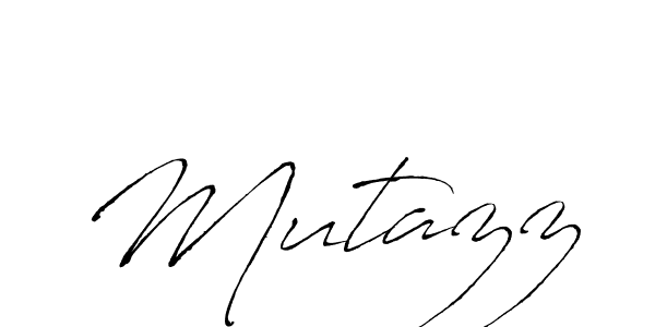 Create a beautiful signature design for name Mutazz. With this signature (Antro_Vectra) fonts, you can make a handwritten signature for free. Mutazz signature style 6 images and pictures png