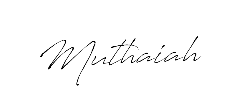 Use a signature maker to create a handwritten signature online. With this signature software, you can design (Antro_Vectra) your own signature for name Muthaiah. Muthaiah signature style 6 images and pictures png