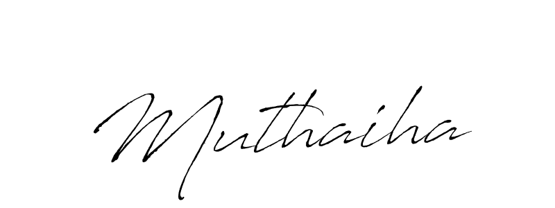 Create a beautiful signature design for name Muthaiha. With this signature (Antro_Vectra) fonts, you can make a handwritten signature for free. Muthaiha signature style 6 images and pictures png