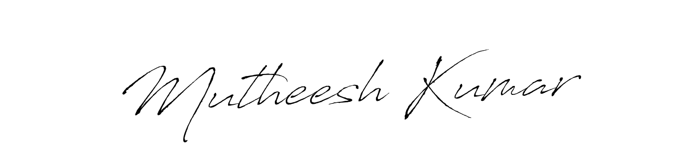 Mutheesh Kumar stylish signature style. Best Handwritten Sign (Antro_Vectra) for my name. Handwritten Signature Collection Ideas for my name Mutheesh Kumar. Mutheesh Kumar signature style 6 images and pictures png