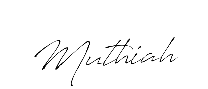 Muthiah stylish signature style. Best Handwritten Sign (Antro_Vectra) for my name. Handwritten Signature Collection Ideas for my name Muthiah. Muthiah signature style 6 images and pictures png