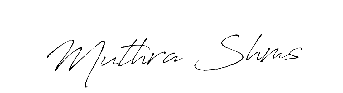 Also we have Muthra Shms name is the best signature style. Create professional handwritten signature collection using Antro_Vectra autograph style. Muthra Shms signature style 6 images and pictures png