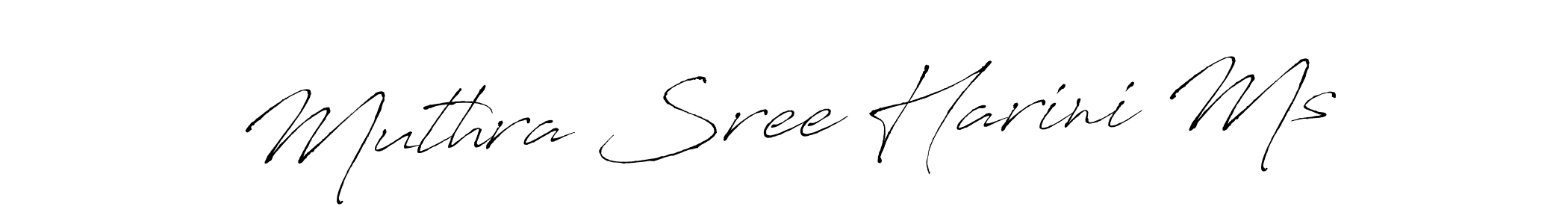 How to make Muthra Sree Harini Ms signature? Antro_Vectra is a professional autograph style. Create handwritten signature for Muthra Sree Harini Ms name. Muthra Sree Harini Ms signature style 6 images and pictures png