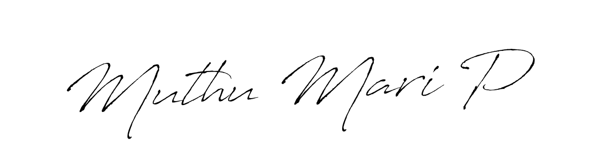 Design your own signature with our free online signature maker. With this signature software, you can create a handwritten (Antro_Vectra) signature for name Muthu Mari P. Muthu Mari P signature style 6 images and pictures png