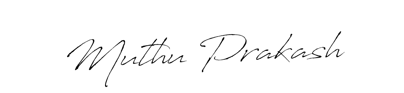 Create a beautiful signature design for name Muthu Prakash. With this signature (Antro_Vectra) fonts, you can make a handwritten signature for free. Muthu Prakash signature style 6 images and pictures png